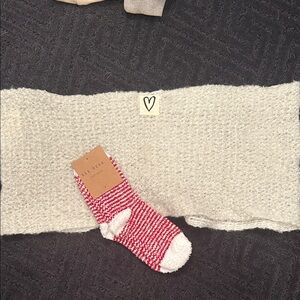 Rae Dunn cozy socks and wrap